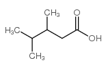 Pentanoic acid,3,4-dimethyl- Structure