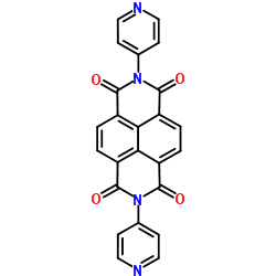 N,N'-双(4-吡啶基)-1,4,5,8-萘四甲酰基二酰亚胺结构式
