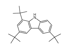 1,3,6-tri(tert-butyl)carbazole结构式