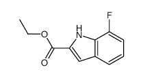 7-氟吲哚-2-甲酸乙酯结构式