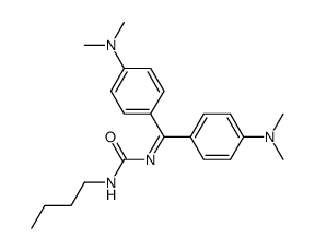[bis[4-(dimethylamino)phenyl]methylene]butylurea Structure