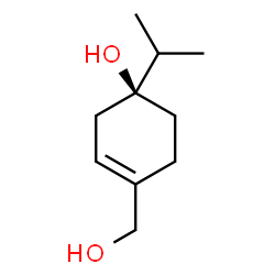 1-Cyclohexene-1-methanol,4-hydroxy-4-(1-methylethyl)-,(4S)-(9CI)结构式