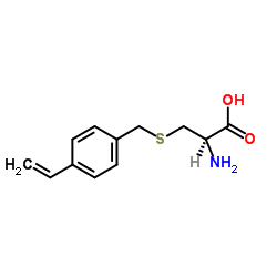 S-[(4-乙烯基)甲基]- L-半胱氨酸结构式