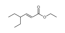 (E)-ethyl 4-ethylhex-2-enoate结构式
