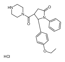 (4S,5S)-5-(4-ethoxyphenyl)-1-phenyl-4-(piperazine-1-carbonyl)pyrrolidin-2-one,hydrochloride结构式