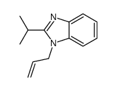 (9ci)-2-(1-甲基乙基)-1-(2-丙烯基)-1H-苯并咪唑结构式