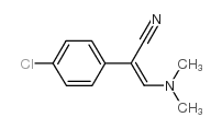 2-(4-氯苯基)-3-二甲基氨基丙烯腈结构式