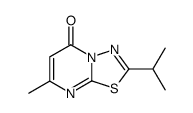 2-isopropyl-7-methyl-[1,3,4]thiadiazolo[3,2-a]pyrimidin-5-one结构式