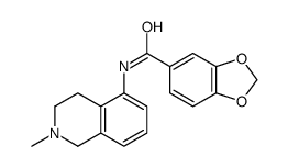 N-(2-methyl-3,4-dihydro-1H-isoquinolin-5-yl)-1,3-benzodioxole-5-carboxamide Structure