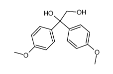 1,1-bis-(4-methoxy-phenyl)-ethane-1,2-diol Structure