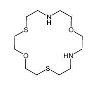 1,10-dioxa-4,16-dithia-7,13-diazacyclooctadecane Structure