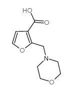 2-(morpholin-4-ylmethyl)furan-3-carboxylic acid Structure