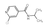 2-氯-N-异丙基吡啶-4-甲酰胺结构式