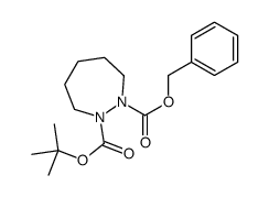2-O-benzyl 1-O-tert-butyl diazepane-1,2-dicarboxylate Structure