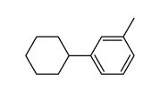 1-cyclohexyl-3-methyl-benzene结构式