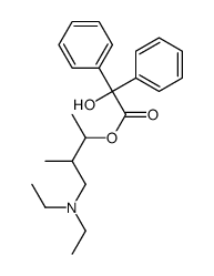 [4-(diethylamino)-3-methylbutan-2-yl] 2-hydroxy-2,2-diphenylacetate结构式