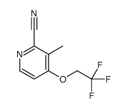 3-methyl-4-(2,2,2-trifluoroethoxy)pyridine-2-carbonitrile Structure