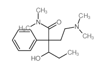 2-(2-dimethylaminoethyl)-3-hydroxy-N,N-dimethyl-2-phenyl-pentanamide Structure