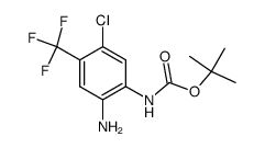 (2-amino-5-chloro-4-trifluoromethyl-phenyl)-carbamic acid tert-butyl ester结构式