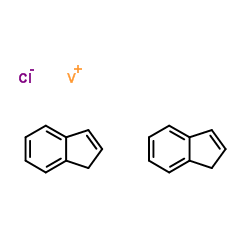 氯代双(茚基)钒(III)结构式