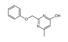 6-methyl-2-(phenoxymethyl)-1H-pyrimidin-4-one结构式