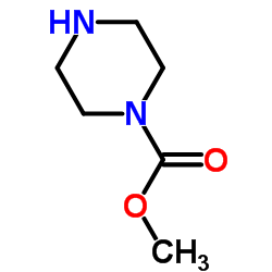 哌嗪-1-羧酸甲酯结构式