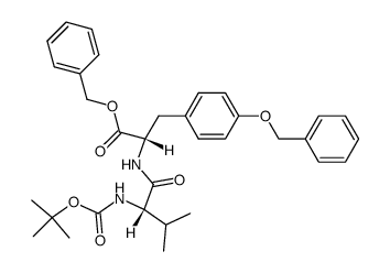 Boc-Val-Tyr(-CH2C6H5)-OCH2C6H5结构式