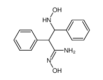 N-hydroxy-3-hydroxyamino-2,3-diphenyl-propionamidine Structure