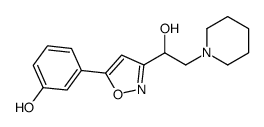 3-[3-(1-hydroxy-2-piperidin-1-ylethyl)-1,2-oxazol-5-yl]phenol Structure