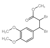 methyl 2,3-dibromo-3-(3,4-dimethoxyphenyl)propanoate结构式