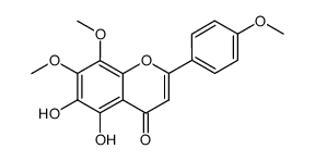 5,6-dihydroxy-4',7,8-trimethoxyflavone Structure