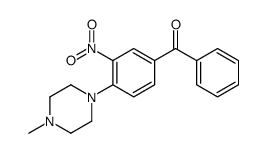 [4-(4-methylpiperazin-1-yl)-3-nitrophenyl]-phenylmethanone结构式
