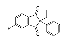 2-ethyl-5-fluoro-2-phenylindene-1,3-dione Structure