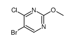 5-溴-4-氯-2-甲氧基嘧啶结构式