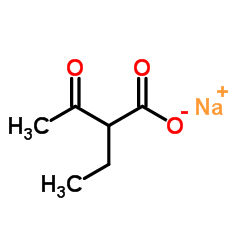 Sodium 2-ethyl-3-oxobutanoate structure