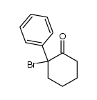 (+/-)-2-bromo-2-phenylcyclohexanone结构式