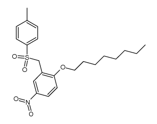4-Nitro-1-octyloxy-2-p-tolylsulfonylmethyl-benzol Structure