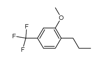 2-propyl-5-trifluoromethyl-anisole结构式