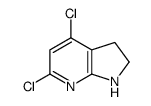 4,6-dichloro-2,3-dihydro-1H-pyrrolo[2,3-b]pyridine Structure