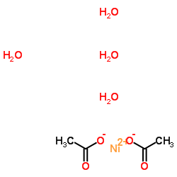 nickel acetate tetrahydrate Structure