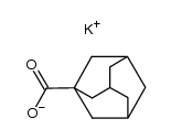 potassium salt of 1-adamantanecarboxylic acid Structure