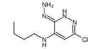 N-butyl-6-chloro-3-hydrazinylpyridazin-4-amine结构式