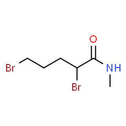 2,5-二溴-N-甲基戊酰胺结构式