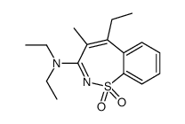 N,N,5-triethyl-4-methyl-1,1-dioxo-1λ6,2-benzothiazepin-3-amine Structure