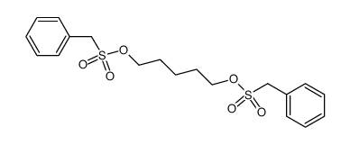 Phenyl-methanesulfonic acid 5-phenylmethanesulfonyloxy-pentyl ester Structure