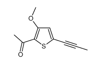 1-(3-methoxy-5-prop-1-ynylthiophen-2-yl)ethanone Structure