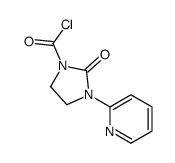 2-oxo-3-pyridin-2-ylimidazolidine-1-carbonyl chloride结构式