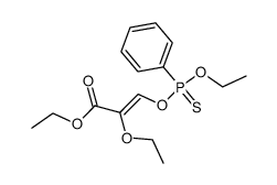 (Z)-2-Ethoxy-3-(ethoxy-phenyl-phosphinothioyloxy)-acrylic acid ethyl ester结构式