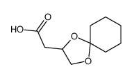 2-(1,4-dioxaspiro[4.5]decan-3-yl)acetic acid Structure