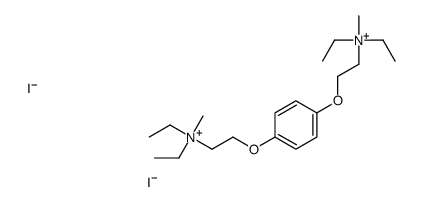 2-[4-[2-[diethyl(methyl)azaniumyl]ethoxy]phenoxy]ethyl-diethyl-methylazanium,diiodide结构式